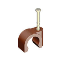 3/4" Twist Nail Copper Brown Quick Clip Open