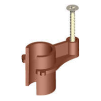 1/2" M-Tek Scr Stud Clip Cop Brown 