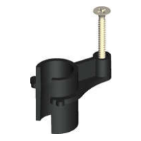 16mm M-Tek Scr Stud Clip PEX Black 