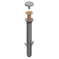 Pan Anchor Kit Stainless Steel Screw White