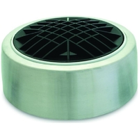 DT Surround Domed Grate S/Steel 100mm