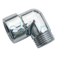 Elbow 910 Shower Wall male/female Chrome Plated