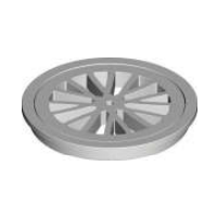 100mm Round Stainless Steel Stubby Floor Grate Plastic  