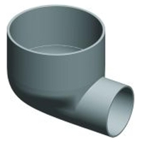 Puddle Flange Bend Male 100x50mm