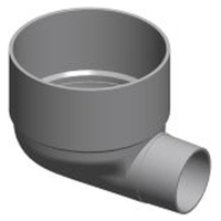 Puddle Flange Bend Female 80x50mm