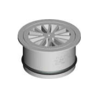100mm Round White Rubber Ring Joint Floor Grate F0312