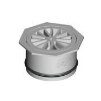 100mm Octagonal Rubber Ring Joint Floor Grate F0310