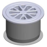 Plas-fin Waste Rnd S/S  80mm