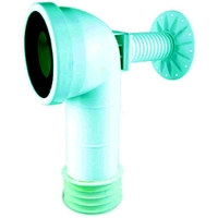 Pan Bend F/Fin W/Brack 100mm HDPE