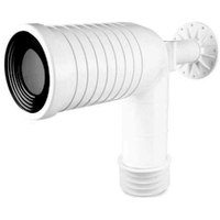 Pan Bend F/Fin Ext W/Brack 100mm HDPE