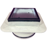 M/Adap Sys RRJ Sq-flg Rnd Chr-Br 100mm