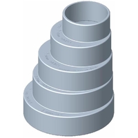 S/Water Pipe Multi Reducer 40x90mm SWF0150
