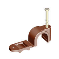 1" Twist Nail Copper Brown Quick Clip Closed