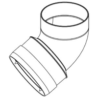 S/W Flex Connector Bend 45deg 90x100