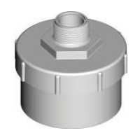 90mm Storm Water Thr Cap W/-outlet and Conn 