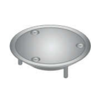 100mm (Non slip groove) Wst Asbly VF Solid Br CP  