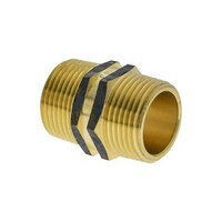 Hexagon Nipple Brass 20