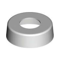 40mm Raised Cover Flange White