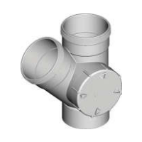100mm X 45Deg L/H Access FXF Plain Junction DWV  F0372