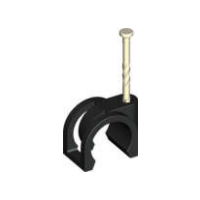 16/20mm Double Banga Twist Nail Pex Black Quick Clip Open 