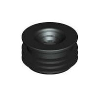 110x50mm HDPE Flex Fin Pipe Con Reducer 