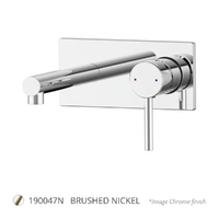 Bellino Wall Basin Mixer 200mm Outlet WELS 4 Star B/N