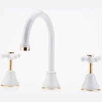 JULZ GOOSENECK SINK SET SWIVEL WELS 4 STAR C/P & G/P TRIM