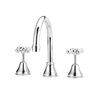 Julz Quarter Gooseneck Sink Set Swivel WELS 4 Star C/P