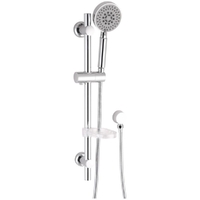 LAVAR 5 FUNCTION HAND SHOWER ON RAIL WELS 4 STAR C/P