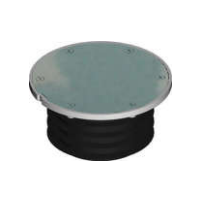 100mm Flexi-Fin Round 316 Stainless Steel Cover Bolted Trap Screw (BTS) DWV 