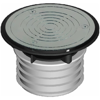 VFW F/Fin Solid N/S 316 S/S Cover HDPE 110mm