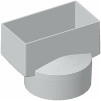 S/Water D/Pipe Adapt In-Pipe 100x50x90mm