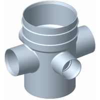 DWV Riser 100x50x50x40x40 (Premium)