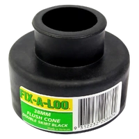 Flush Cone Double Skirt Black 40mm