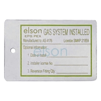 Installation ID Tag Gas System