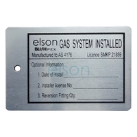 Installation ID Tag BUSHPEX Crimp Gas System