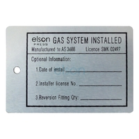 No.61 End Cap Installation ID Tag 7.0