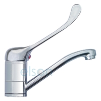 OLLIE BASIN MIXER WITH DISABLED HANDLE CHROME (40mm FRENCH CARTRIDGE)
