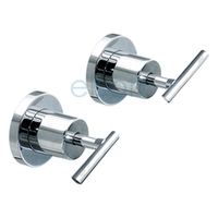 Regatta Lever Wall Stop(Pr) Chrome With ¾ Turn Ceramic Disc
