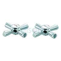 Easy Clean Handle & Button Pair Chrome Plated