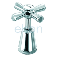 Easy Clean PILLAR/BIB T/Assembly with Handle and Button 'hot' Chrome Plated
