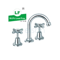 EASY CLEAN BASIN SET With GOOSE 4 STAR 7.5L/Min NECK SPOUT CHROME WELS 4 STAR Reg. No. TM33674