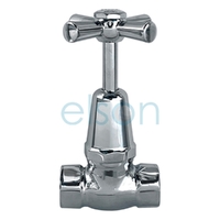 Stop Cock Easy Clean female/female Hot and Cold Buttons Chrome Plated