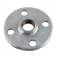 25mm Flange Round Drilled Mall Galv