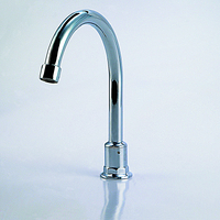 150mm X 225mm Gooseneck Hob Sink Spout Tube Swivel WELS 4 Star C/P