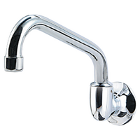 180mm Wall Sink Spout Tube WELS 4 Star Chrome Plated
