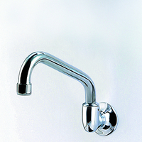 100mm Wall Sink Spout Tube Swivel WELS 4 Star C/P