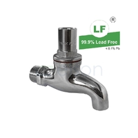 Anti-vandal Bib Cock Chrome Plated WELS 3 Star, 1/2"