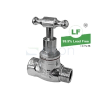 Stop Cock T Head Chrome Plated male/female, 1/2"