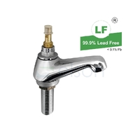 Unstyled Pillar Cock Chrome Plated WELS 3 Star, 1/2"